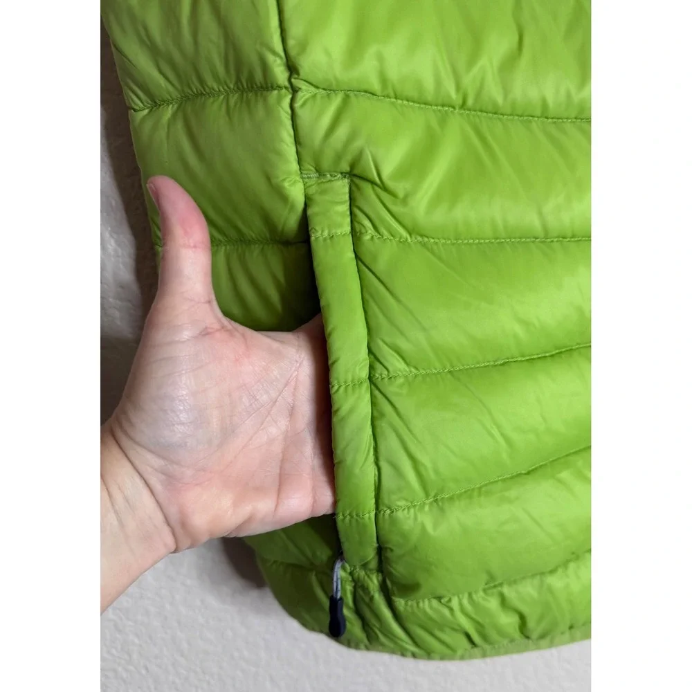 Hawke & Co Mens Small Puffer Vest Green Packable Down Performance Outdoor Hiking